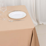 70" Nude Premium Scuba Wrinkle Free Square Tablecloth, Scuba Polyester Tablecloth