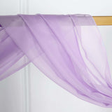 18ft Lavender Lilac Rose Sheer Organza Wedding Arch Drapery Fabric