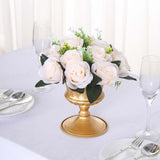 2 Pack Cream Silk Rose Flower Balls For Centerpieces, Artificial Kissing Balls