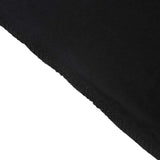 90x132inch Black Seamless Premium Velvet Rectangle Tablecloth, Reusable Linen