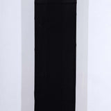 8ft Black Spandex Fitted Open Arch Wedding Arch Cover, Double-Sided U-Shaped Backdrop Slipcover