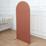 5ft Matte Terracotta (Rust) Spandex Fitted Chiara Backdrop Stand Cover