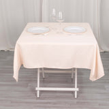 54"x54" Blush Premium Polyester Square Tablecloth - 220GSM