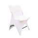 White Premium Spandex Wedding Chair Cover With 3-Way Open Arch, Fitted Stretched