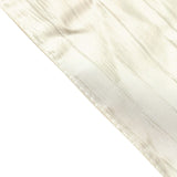 5 Pack | 6inchesx106inches Accordion Crinkle Taffeta Chair Sashes - Ivory