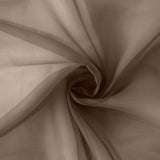 Taupe Chiffon Curly Chair Sash