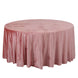 120Inch Dusty Rose Seamless Premium Velvet Round Tablecloth, Reusable Linen