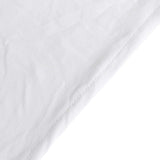 White Stretch Spandex Fitted Round Tablecloth 72 in for 6 Foot Tables