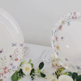 72 Pcs Wildflower Butterfly Paper Party Plates and Cups, Disposable Tableware Set