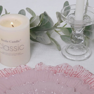 20-Pack 7" Plastic Dessert Plates – Blush Reef Design Appetizer Salad Party Plates