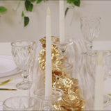 6.5ft Metallic Gold Artificial Flower Garland  - Magnolia & Jasmine Hanging Vine for Table, Arch & Backdrop Decor