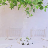 46" Green Artificial Eucalyptus Leaf Vines Ceiling Canopy, Round Draping Ivy Leaves