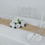 10ft Beige Gauze Cheesecloth Boho Table Runner