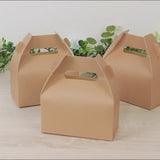 25 Pack Candy Gift Tote Gable Boxes, Matte Nude Party Favor Treat Boxes