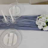 10ft Dusty Blue Gauze Cheesecloth Boho Table Runner