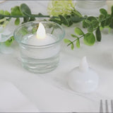 12-Pack Tealight Candles Flameless Design Warm White - Waterproof Floating LED Lighting