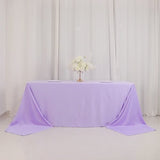 Lavender Lilac Premium Scuba Wrinkle Free Rectangular Tablecloth, Seamless Scuba Polyester 