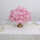 Pre-Arranged Artificial Cherry Blossom Centerpiece, Blush Silk Flower Ball Arrangement
