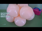 25 Pack 12" Matte Nude Double Stuffed Prepacked Latex Balloons