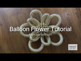 Balloon flower tutorial showcasing a finished balloon design.