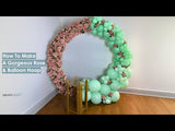 6.5ft Gold Metal Circle Wedding Arch Stand, Floral Balloon Garland Hoop, Round Backdrop Frame