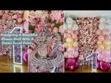 2 Bushes 18" Real Touch Cream Artificial Rose Flower Bouquet, Silk Long Stem Flower Arrangements