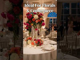 Elegant floral centerpiece arrangement for events and weddings.