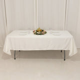 60"x102" Ivory Lamour Satin Rectangle Tablecloth