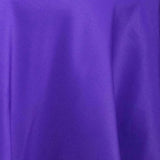 90" Purple Premium Polyester Round Tablecloth - 220GSM#whtbkgd