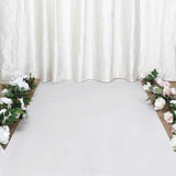 40inch x 100ft White PVC Aisle Runner