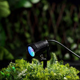 6W Multi-Color RGB LED Backdrop Uplight, Outdoor Landscape Spotlight With Remote Control