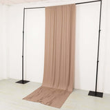 Nude 4-Way Stretch Spandex Backdrop Curtain with Rod Pockets