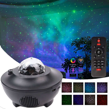 Projector Lamp Galaxy Sky Design Color Changing - Battery Operated Party Accent Lighting