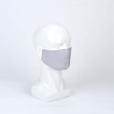 2 Ply Silver Ultra Soft 100% Organic Cotton Face Masks, Reusable Fabric Masks With Soft Ear Loops