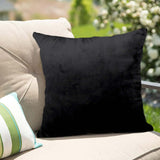 2 Pack | 18inch Black Soft Velvet Square Throw Pillow Cover