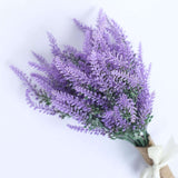 4 Bushes | 14inch Artificial Lavender Lilac Flower Plant Stems Greenery Bouquet