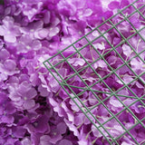 11 Sq ft. | Purple UV Protected Hydrangea Flower Wall Mat Backdrop