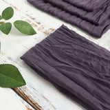 5 Pack | Purple Gauze Cheesecloth Boho Dinner Napkins | 24x19Inch