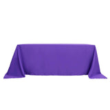 90"x132" PURPLE Polyester Rectangular Tablecloth