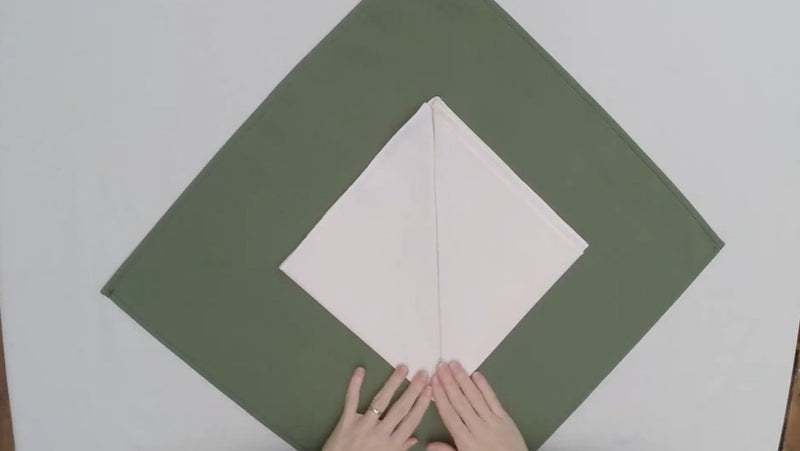 Napkin Folds for Wedding Receptions- pyramid napkin folding