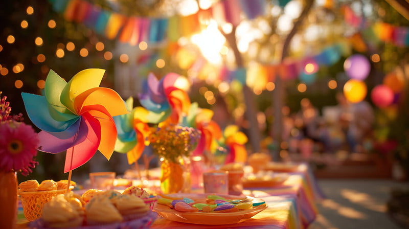Rainbow Sunshine Spring Party Theme