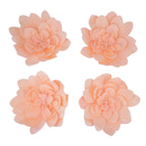 4 Pack | 16inch Blush / Rose Gold Real-Like Soft Foam Craft Daisy Flower Heads