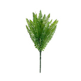 2 Stems | 18Inch Green Artificial Boston Fern Leaf Plant Indoor Faux Spray