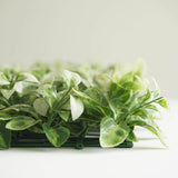 11 Sq ft. | White Tip Green Boxwood Hedge Garden Wall Backdrop Mat