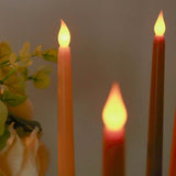 8 Pack Mixed Natural Flameless LED Taper Candles, 11inch Flickering Battery Operated Candles