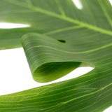 12 Leaves | Green Artificial Decorative Tropical Monstera Palm Leaves