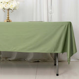 60"x102" Dusty Sage Green Premium Scuba Wrinkle Free Rectangular Tablecloth, Scuba Polyester