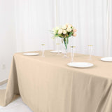 90x156inch Nude Polyester Rectangular Tablecloth