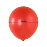 10 Pack Red Biodegradable Balloons, 18" Thickened Extra Strong Eco-friendly Latex