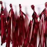 Pre-Tied Metallic Foil Fringe Tassel Garland, Tinsel Curtain for Photo Backdrop Party Decoration